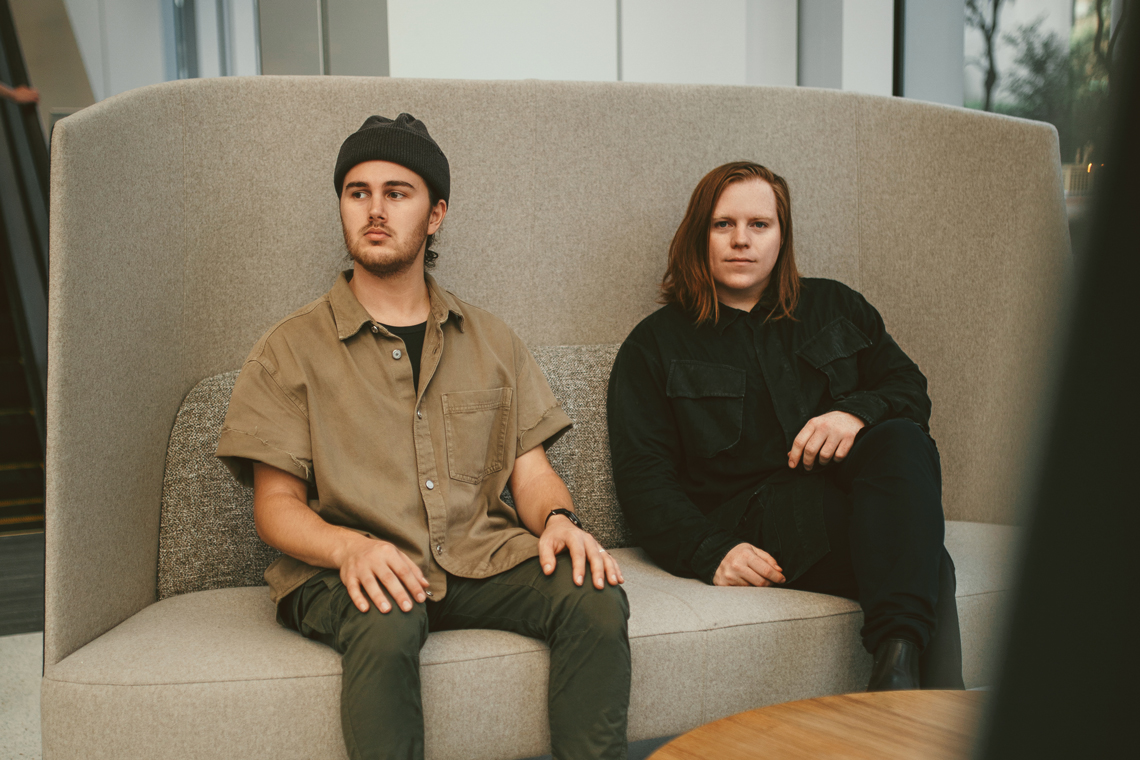 sitting on a couch - Leeland September 22